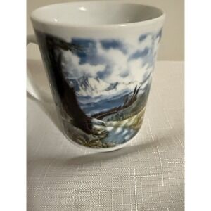 Pair Of Mugs With Nature‎ Prints!! Wolf And Eagle